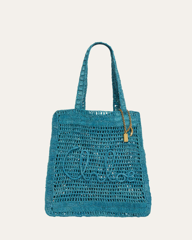 Summer Banana Tote Bag in Crochet Fabric
